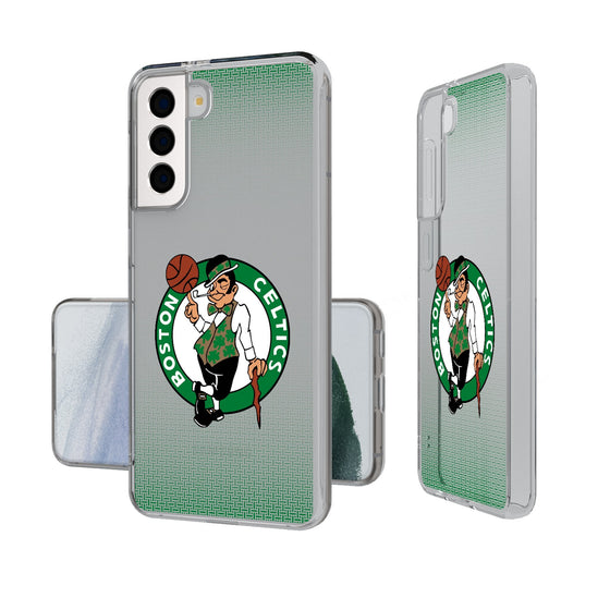 Boston Celtics Linen Clear Phone Case-0