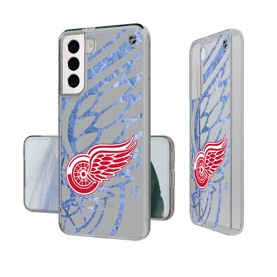 Detroit Red Wings Ice Tilt Clear Phone Case-0