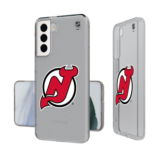 New Jersey Devils Insignia Clear Phone Case-0