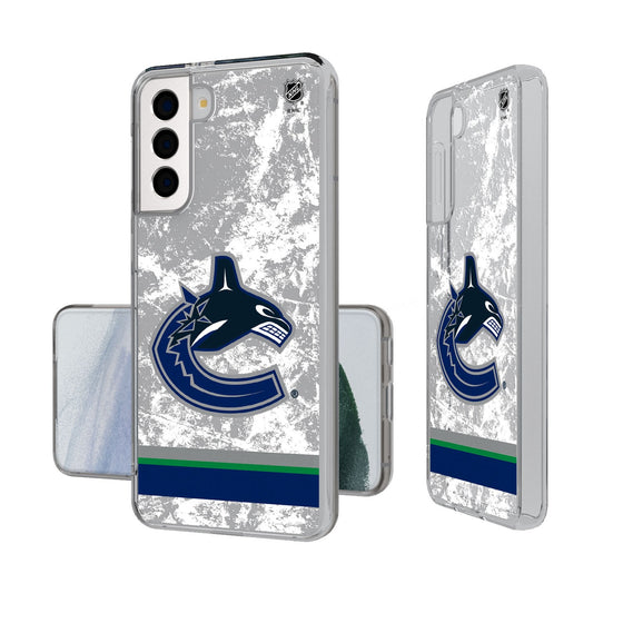 Vancouver Canucks Ice Stripe Clear Phone Case-0