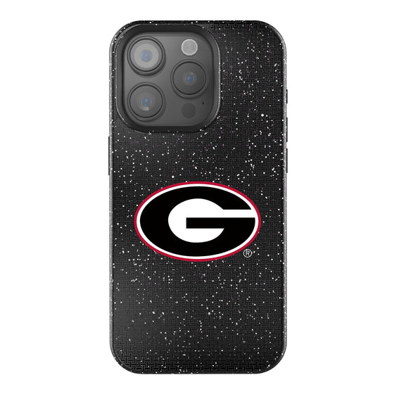 University of Georgia Bulldogs Linen Bling Phone Case for Apple iPhone-0