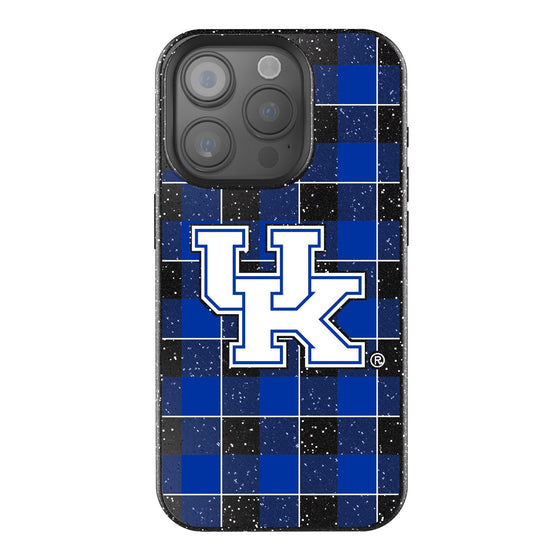 Kentucky Wildcats Plaid Bling Phone Case-0