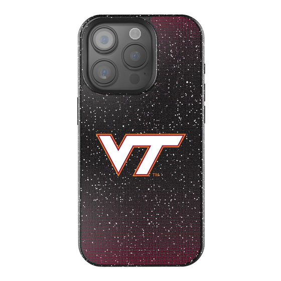 Virginia Tech Hokies Linen Bling Phone Case for Apple iPhone-0
