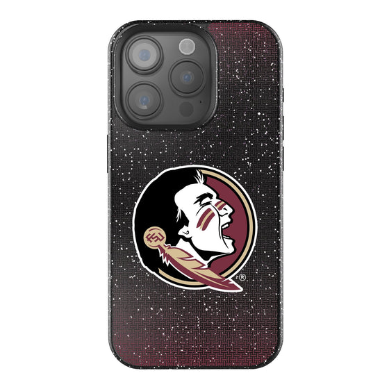 Florida State University Seminoles Linen Bling Phone Case for Apple iPhone-0