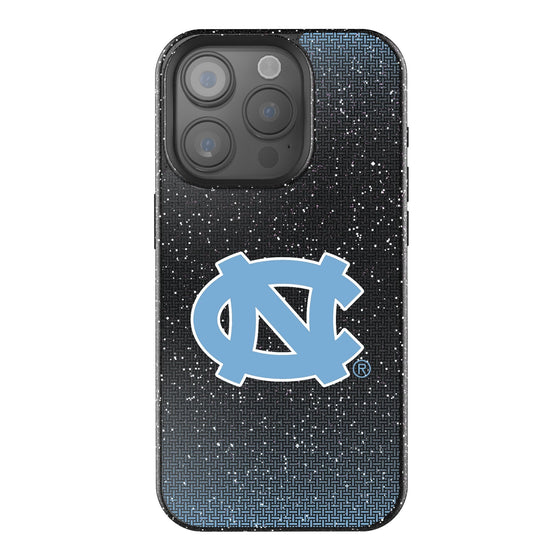 University of North Carolina Tar Heels Linen Bling Phone Case for Apple iPhone-0
