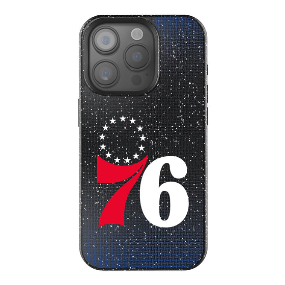 Philadelphia 76ers Linen Bling Phone Case for Apple iPhone-0