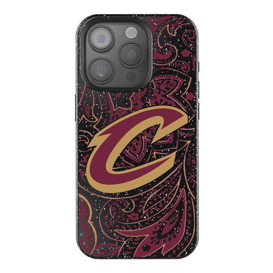 Cleveland Cavaliers Paisley Bling Phone Case-0