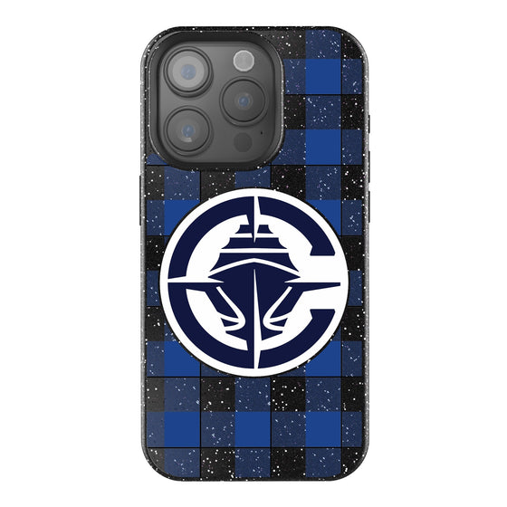 Los Angeles Clippers Plaid Bling Phone Case-0