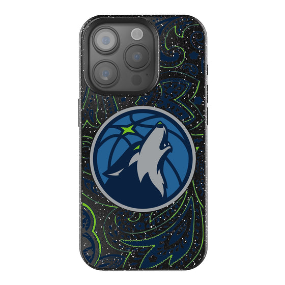 Minnesota Timberwolves Paisley Bling Phone Case-0