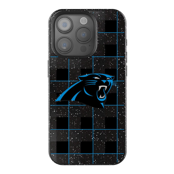 Carolina Panthers Plaid Bling Phone Case-0