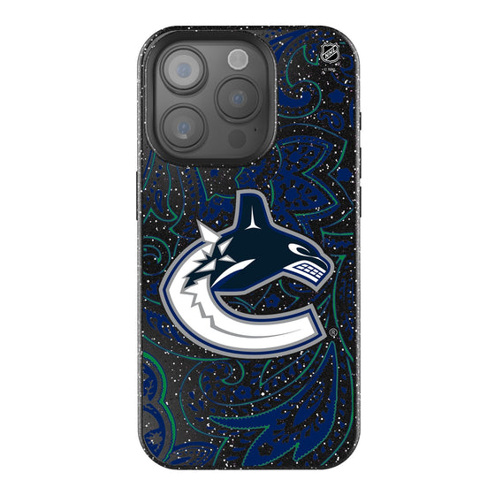 Vancouver Canucks Paisley Bling Phone Case-0