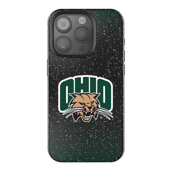 Ohio University Bobcats Linen Bling Phone Case for Apple iPhone-0