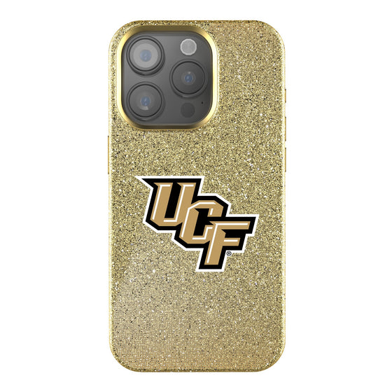 University of Central Florida Golden Knights Linen Bling Phone Case for Apple iPhone-0