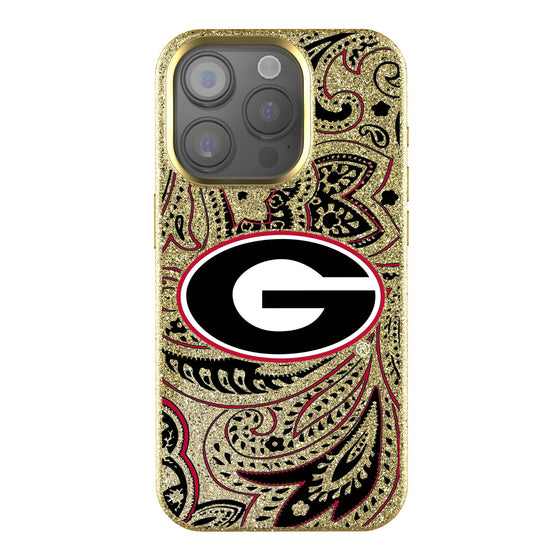 Georgia Bulldogs Paisley Bling Phone Case-0