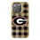 Georgia Bulldogs Plaid Bling Phone Case-0