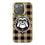 Georgia Bulldogs Plaid Bling Phone Case-0