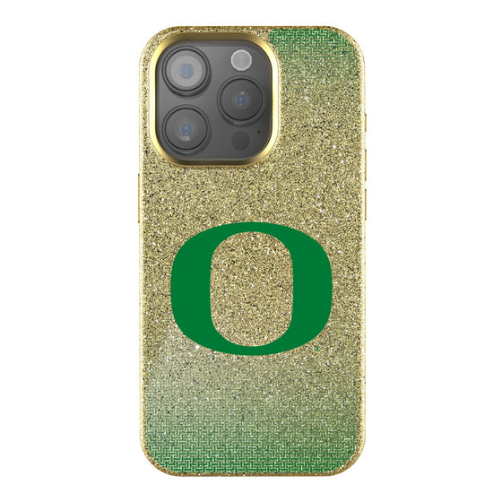 University of Oregon Ducks Linen Bling Phone Case for Apple iPhone-0