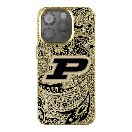 Purdue Boilermakers Paisley Bling Phone Case-0