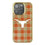 Texas Longhorns Plaid Bling Phone Case-0