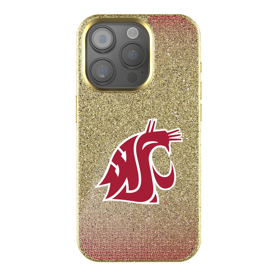 Washington State University Cougars Linen Bling Phone Case for Apple iPhone-0