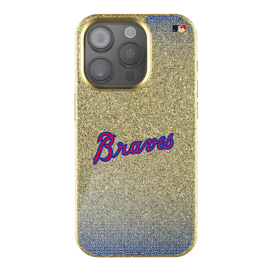 Atlanta Braves Home 2012 - Cooperstown Collection Linen Bling Phone Case for Apple iPhone-0