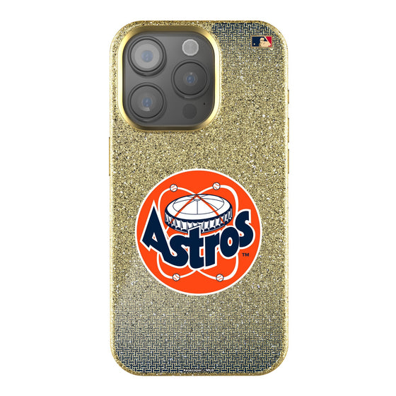 Houston Astros 1977-1993 - Cooperstown Collection Linen Bling Phone Case for Apple iPhone-0