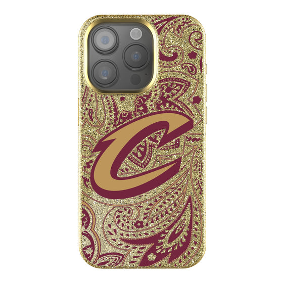 Cleveland Cavaliers Paisley Bling Phone Case-0