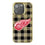 Detroit Red Wings Plaid Bling Phone Case-0