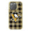 Pittsburgh Penguins Plaid Bling Phone Case-0