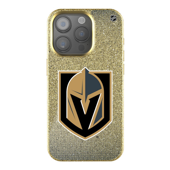 Vegas Golden Knights Linen Bling Phone Case for Apple iPhone-0