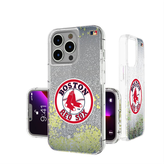 Boston Red Sox 1976-2008 - Cooperstown Collection Linen Glitter Phone Case-0