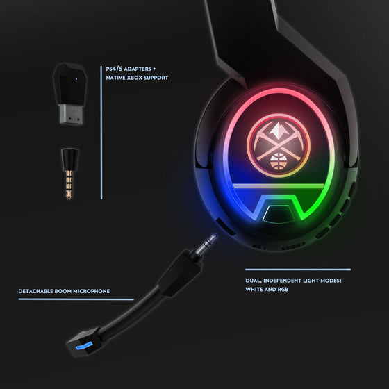 Denver Nuggets Stripe Gaming Headphones-1