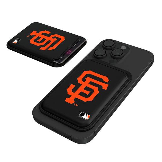 San Francisco Giants Insignia Black Magnetic Credit Card Wallet-0