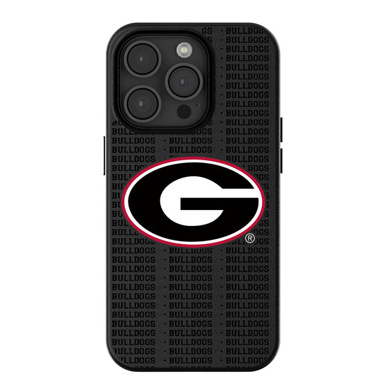 University of Georgia Bulldogs Text Backdrop MagSafe Compatible Phone Case-0