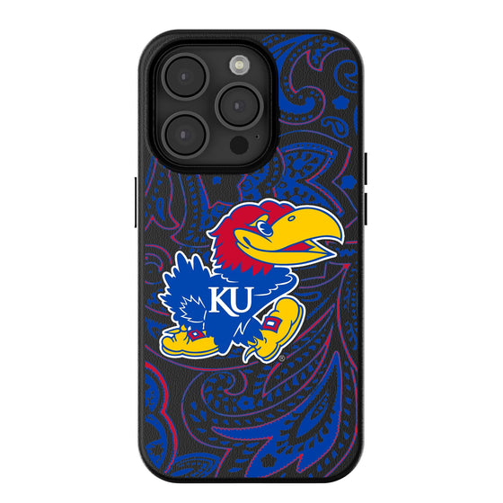 Kansas Jayhawks Paisley Magnetic Phone Case-0