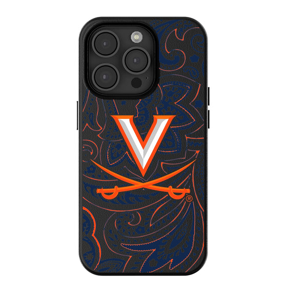 Virginia Cavaliers Paisley Magnetic Phone Case-0