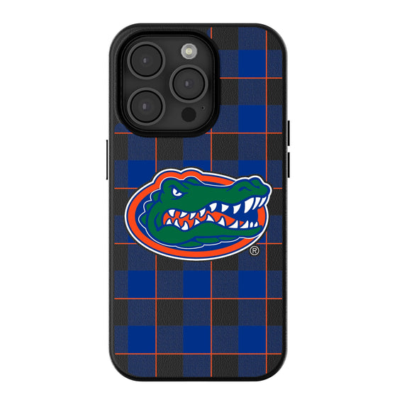 Florida Gators Plaid Magnetic Phone Case-0