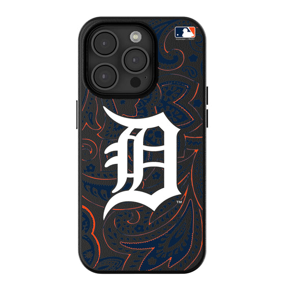 Detroit Tigers Paisley Magnetic Phone Case-0