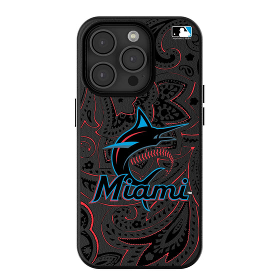 Miami Marlins Paisley Magnetic Phone Case-0