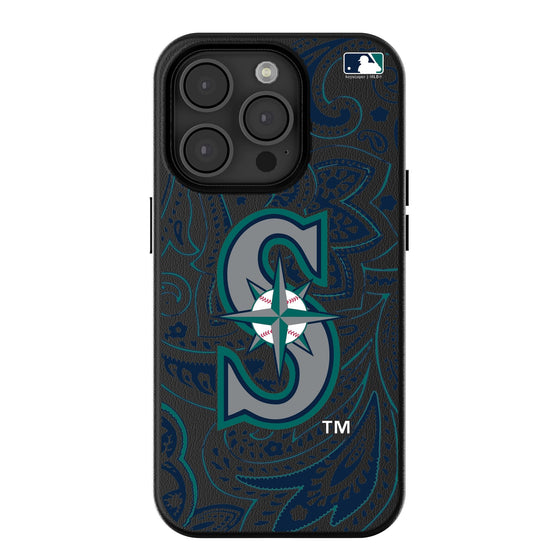 Seattle Mariners Paisley Magnetic Phone Case-0