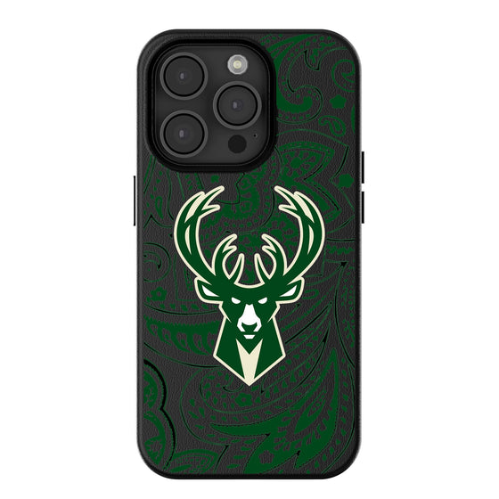 Milwaukee Bucks Paisley Magnetic Phone Case-0