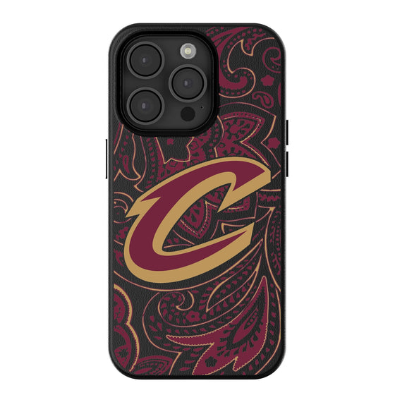 Cleveland Cavaliers Paisley Magnetic Phone Case-0