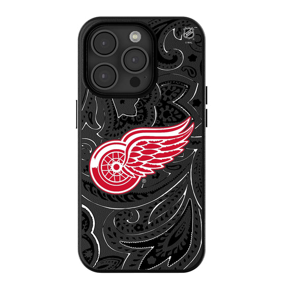 Detroit Red Wings Paisley MagSafe Compatible Phone Case-0