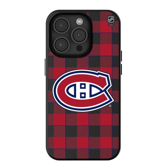 Montreal Canadiens Plaid MagSafe Compatible Phone Case-0