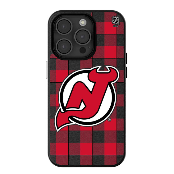 New Jersey Devils Plaid MagSafe Compatible Phone Case-0