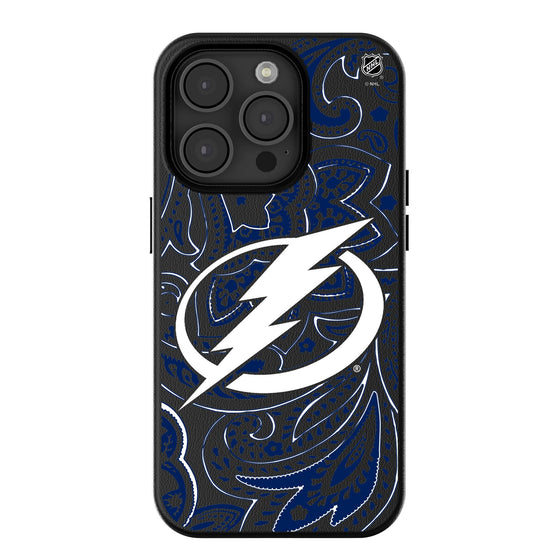 Tampa Bay Lightning Paisley MagSafe Compatible Phone Case-0