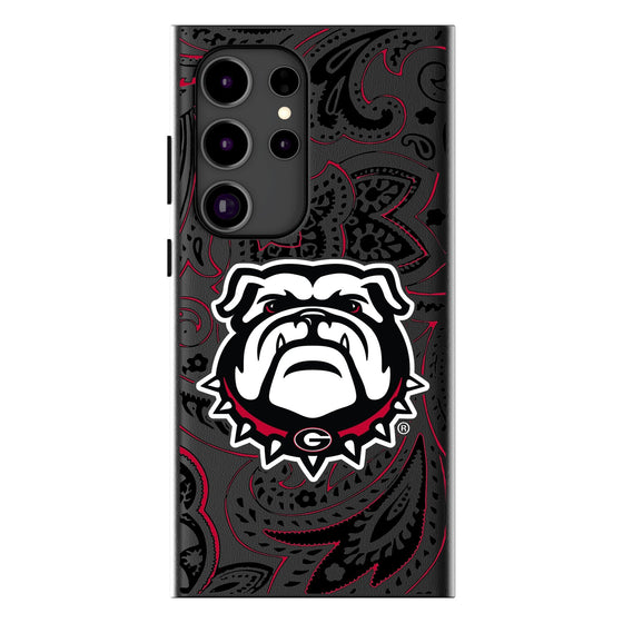 University of Georgia Bulldogs Uga Paisley MagSafe Compatible Phone Case-0