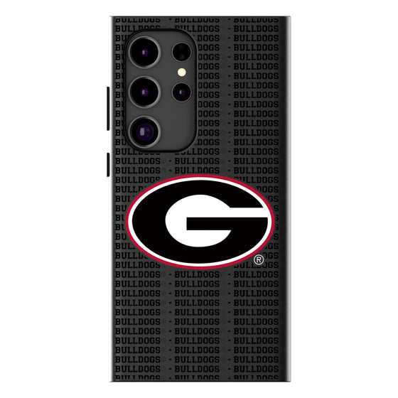 University of Georgia Bulldogs Text Backdrop MagSafe Compatible Phone Case-0