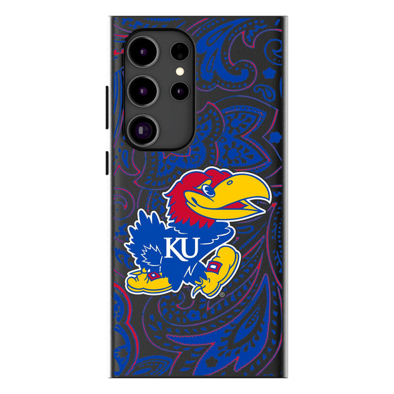 Kansas Jayhawks Paisley Magnetic Phone Case-1