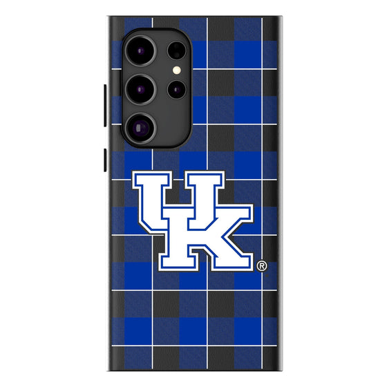 University of Kentucky Wildcats Plaid MagSafe Compatible Phone Case-0